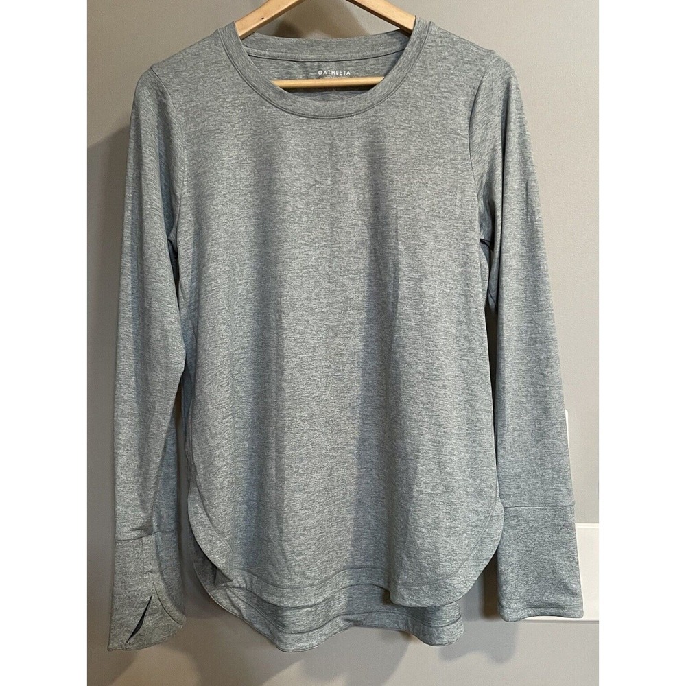 Athleta Uptempo Top Long Sleeve Pullover Tshirt Athletic Yoga Lounge Medium